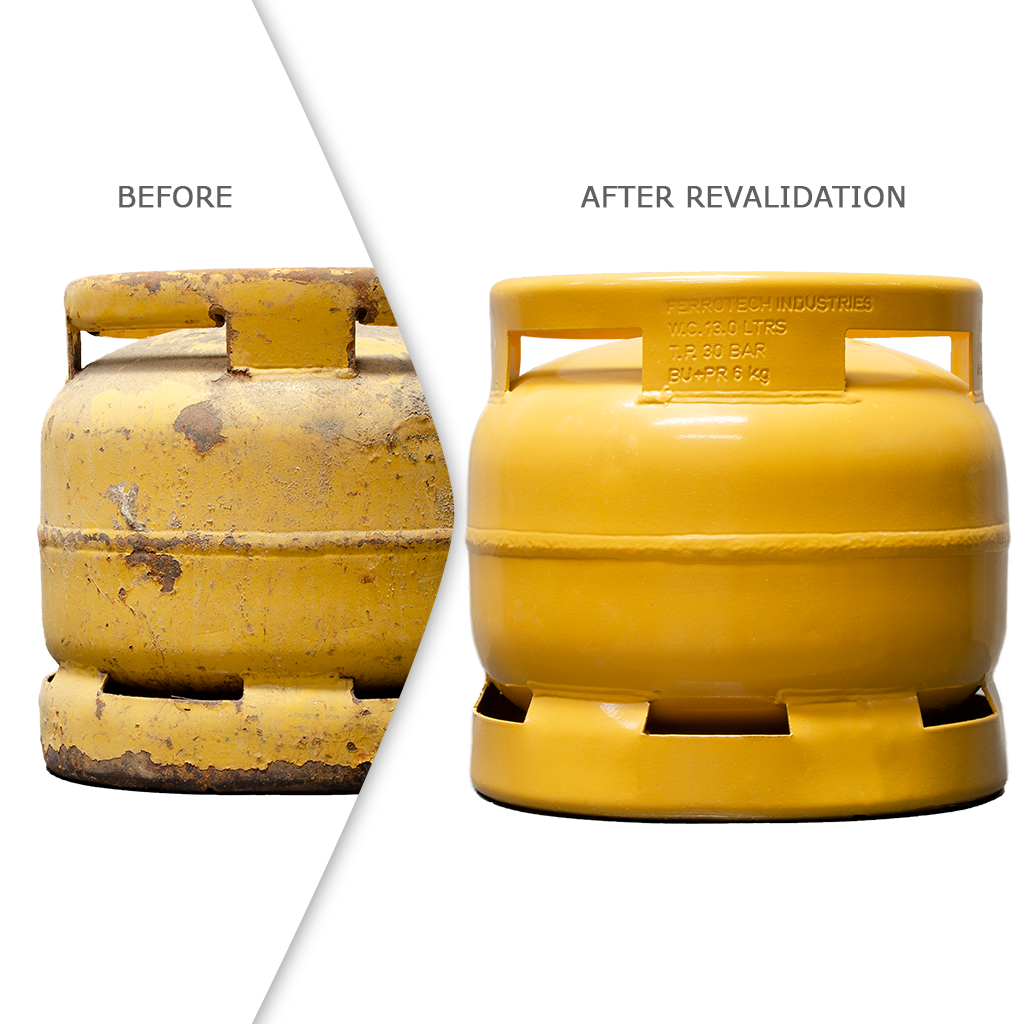 LPG cylinder revalidation at Ferrotech Industries